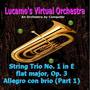 String Trio No. 1 in E flat major, Op. 3: Allegro con brio (Part 1)