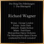 Richard Wagner: Der Ring Des Nibelungen: 1. Das Rheingold