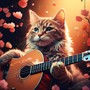 Cats' Peaceful Moments: Soft Guitar Sounds