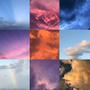 nubes de colores