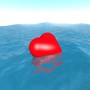 Heart on the waves