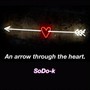 An arrow through the heart.