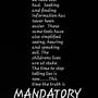 MANDATORY (Explicit)