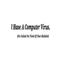 I Have a Computer Virus, (It's Called I'm Tired of Your Bullshit)