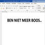 BEN NIET MEER BOOS..