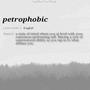 petrophobic