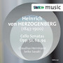 HERZOGENBERG, H. von: Cello Sonatas Nos. 1-3 (C. Herrmann, Saiko Sasaki)