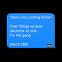 She's Not Coming Home (Explicit)