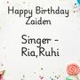 Happy Birthday Zaiden