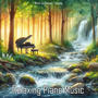 Relaxing Piano Music and Flowing Water in Forest