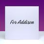 For Addison