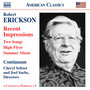 Erickson: Orchestral, Chamber and Vocal Music