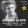 Violin Recital: de Vito, Gioconda - Brahms, J. / Handel, G.F. / Bach, J.S. / Corelli, A. / Leclair, J.-M. (The Art of Gionconda de Vito) [1954-1959]