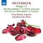 MEYERBEER, G.: Songs, Vol. 2 (Rotem, Zak)