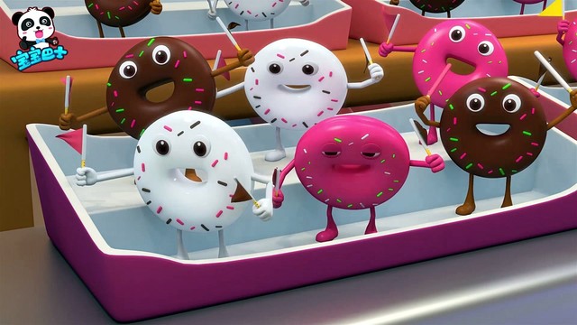 宝宝巴士美食总动员 甜甜圈竞技比赛