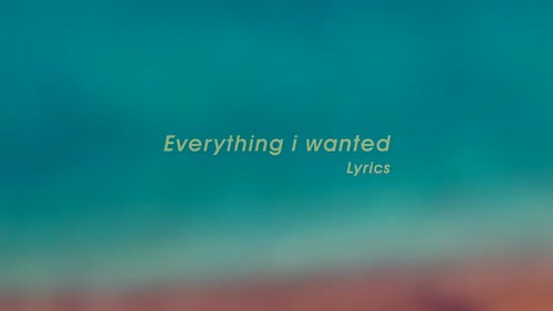 Everything I Wanted Qq音乐 Everything I Wanted Qq音乐