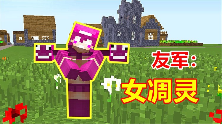 我的世界5只友方凋灵,女性的凋零娘,实力非常强大!
