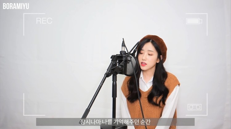 韩国欧尼李宝蓝翻唱red velvet wendy《goodbye》清澈的嗓音营造氛围