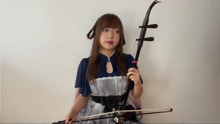 二胡とオタマトーンで「红莲华」を演奏してみた【桐子】