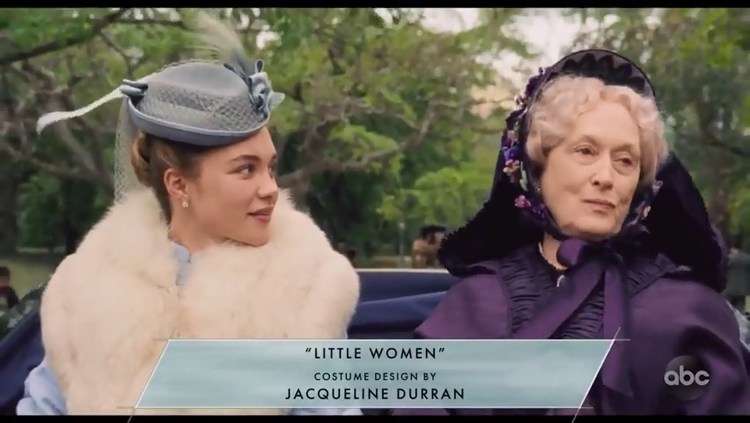  - #第92届奥斯卡# 《小妇人》获得最佳服装设计奖！