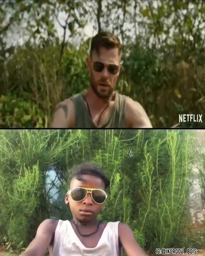 - 黑人小朋友“低成本”还原锤哥#Chris Hemsworth#力作#惊天营救#