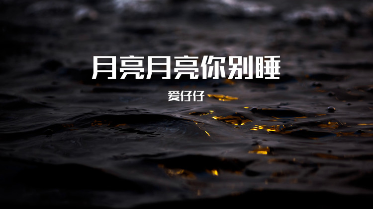 【歌词版】爱仔仔/小奶瓶/虞姬/寐加岛《月亮月亮你别睡》mv