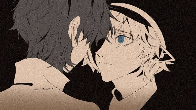 【时光代理人手书】紗痲(黑白程光 微红程)(描改)