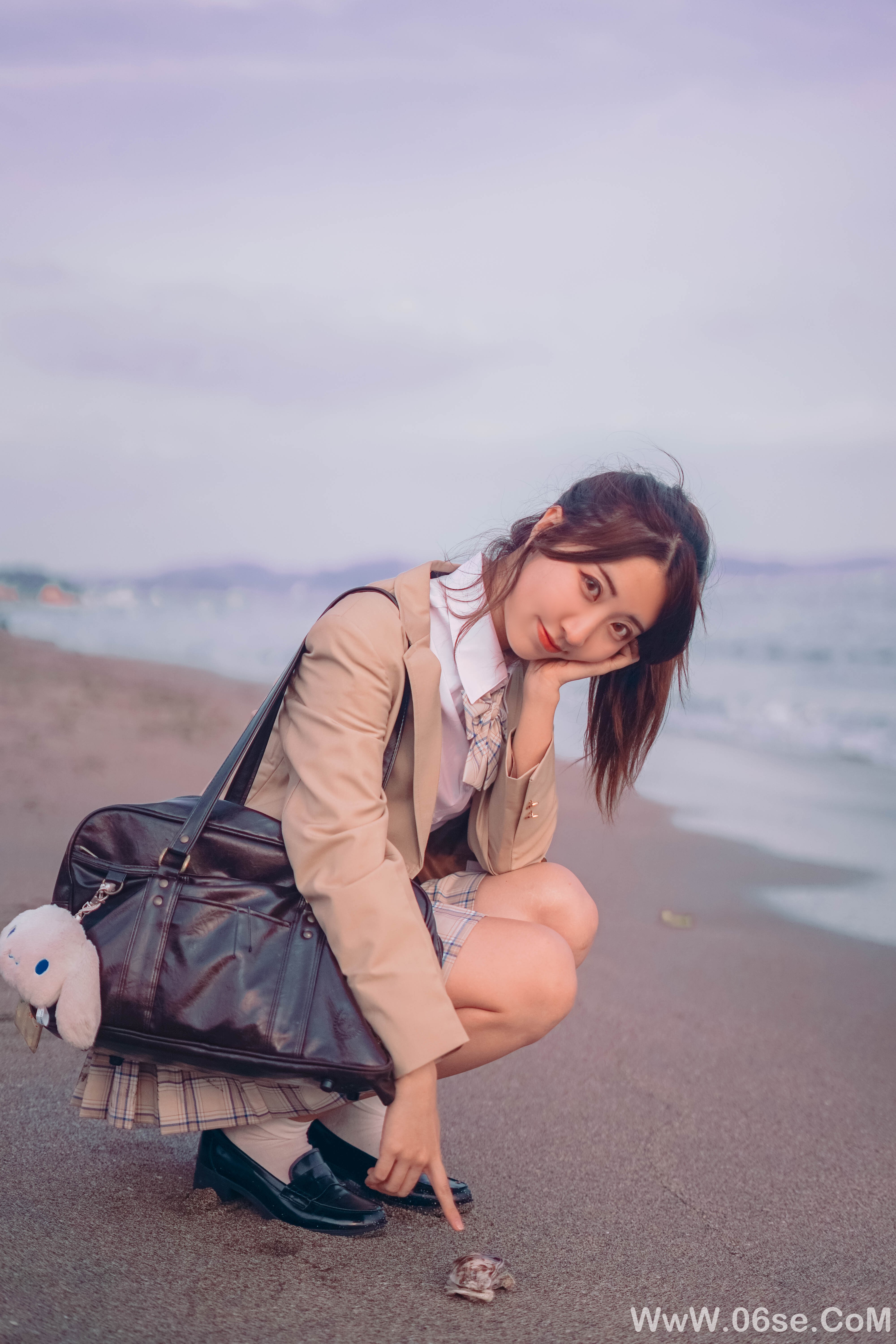 图片[14]-清纯美女丨短裙制服美女-六色网