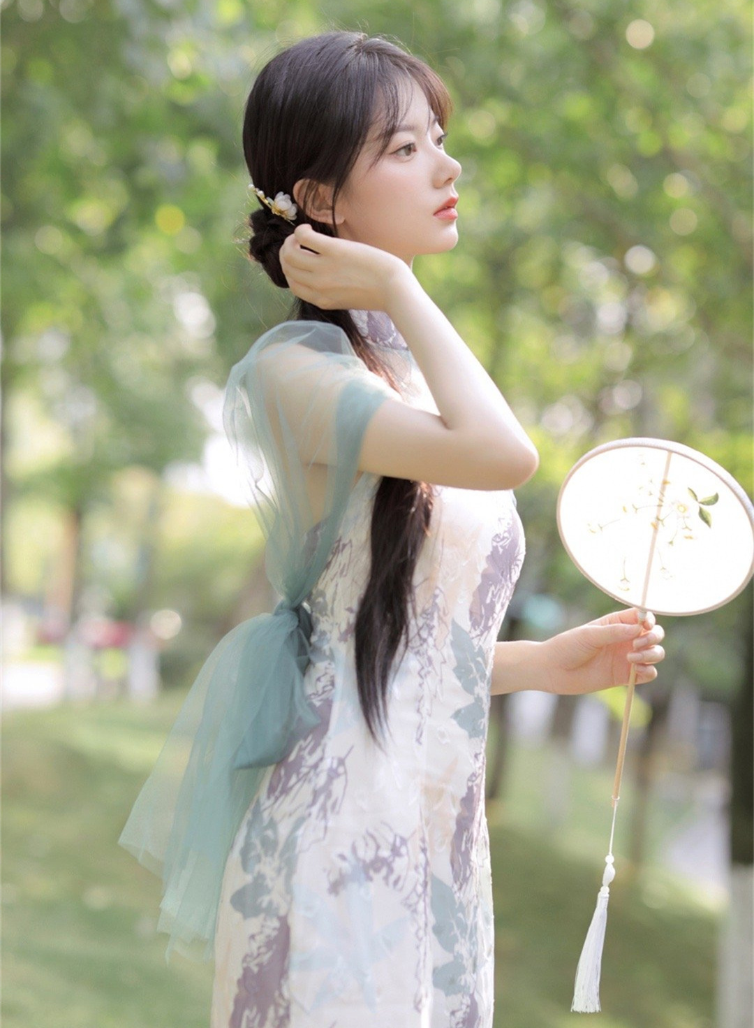 图片[4]-清纯美女丨美若花仙，惊艳眼球！-六色网