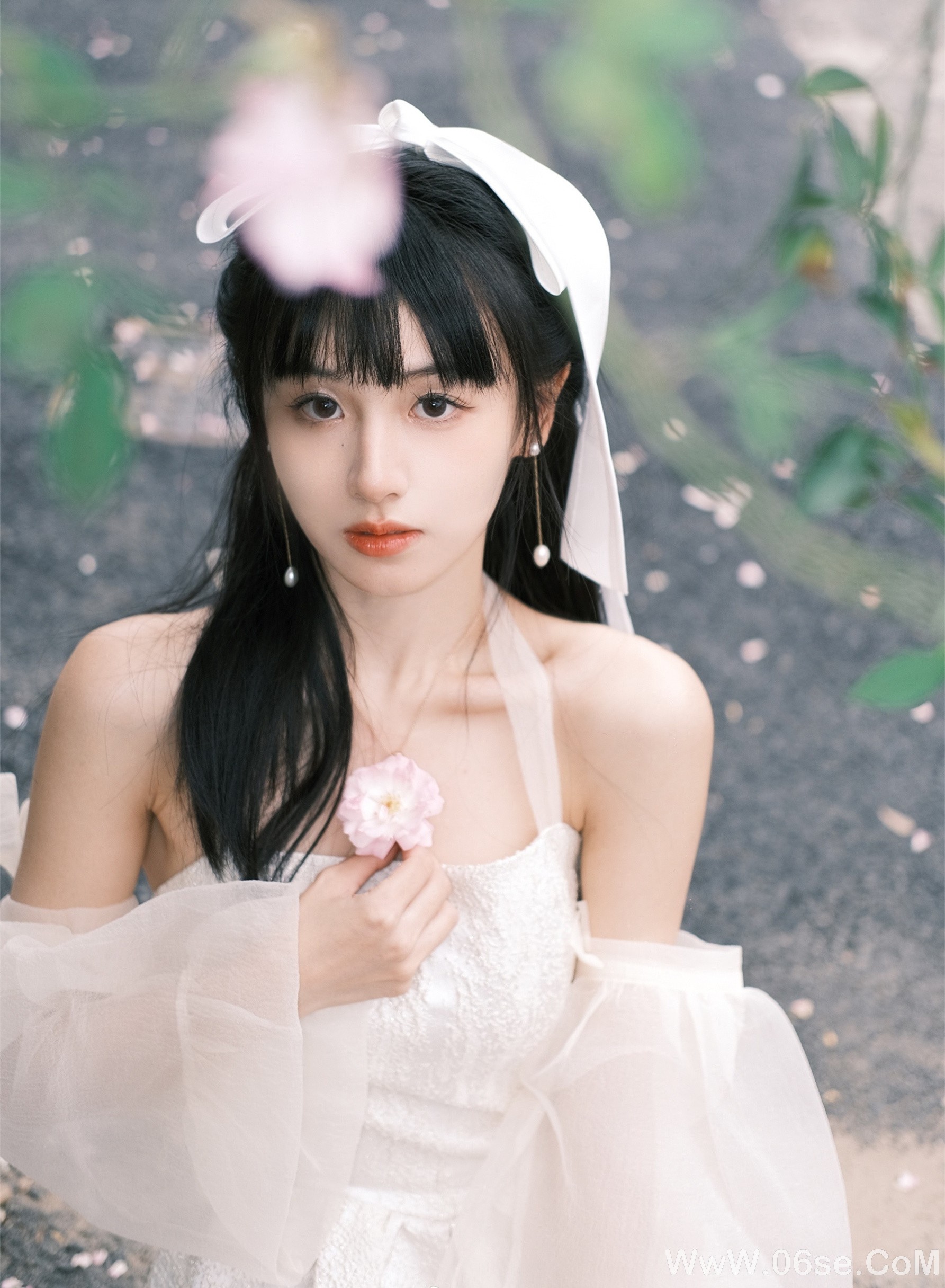 图片[7]-清纯美女丨美若花仙，惊艳眼球！-六色网