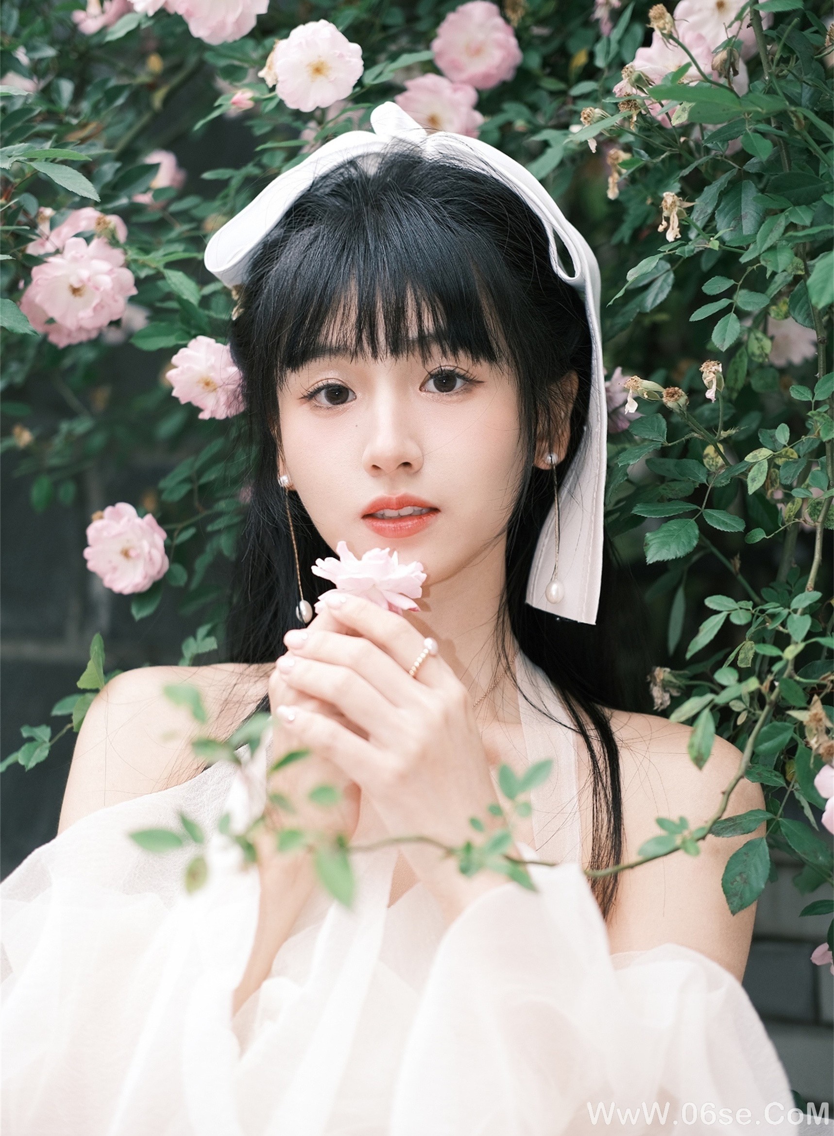图片[13]-清纯美女丨美若花仙，惊艳眼球！-六色网