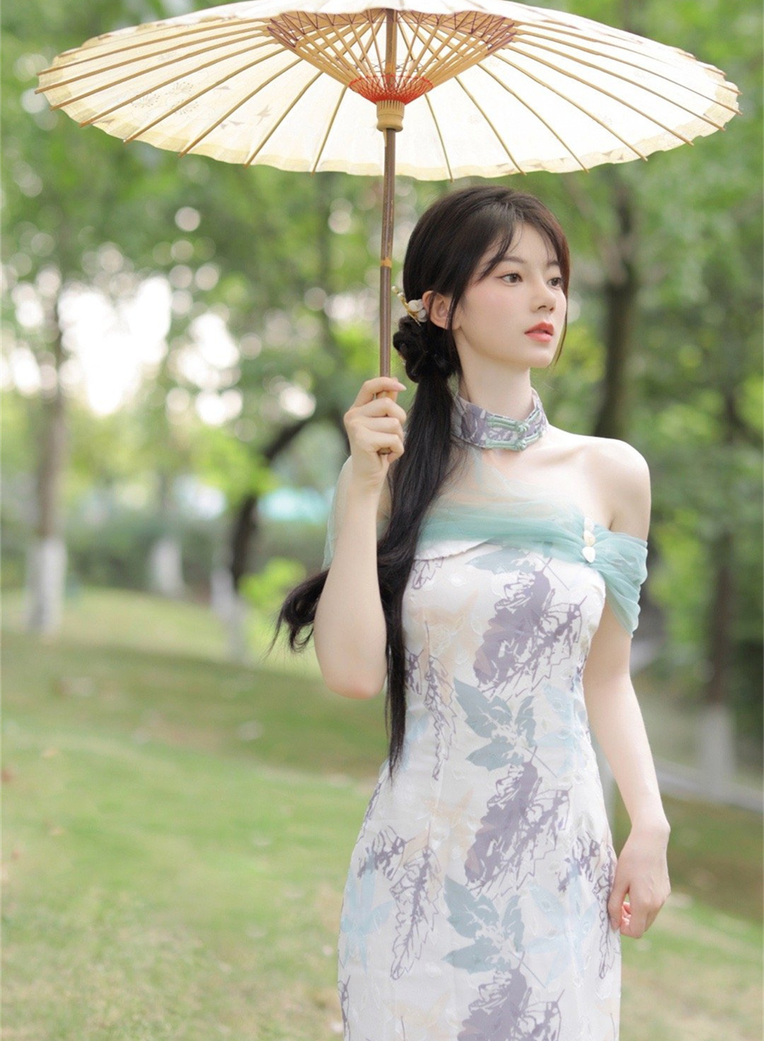图片[19]-清纯美女丨美若花仙，惊艳眼球！-六色网