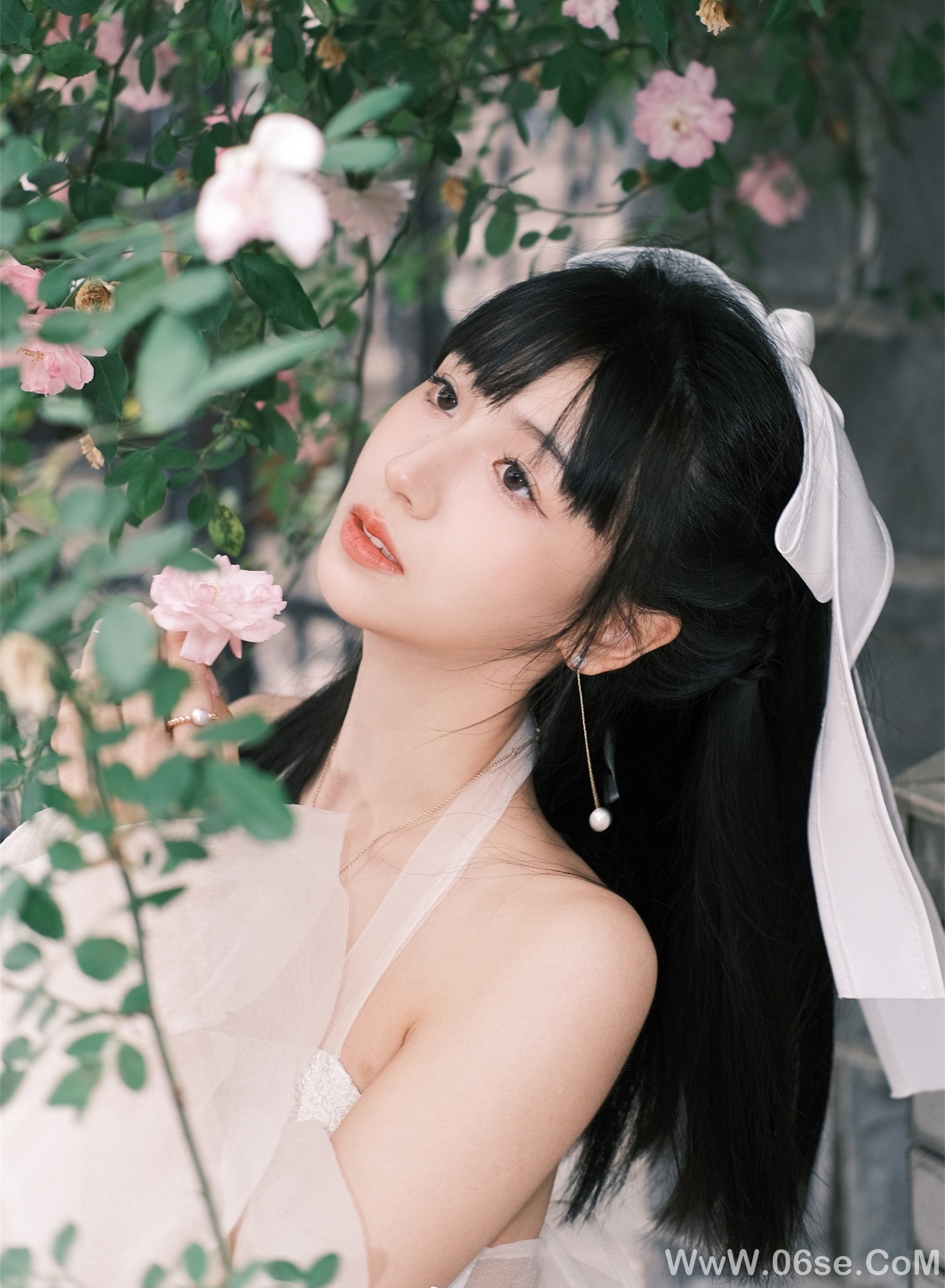 图片[10]-清纯美女丨美若花仙，惊艳眼球！-六色网