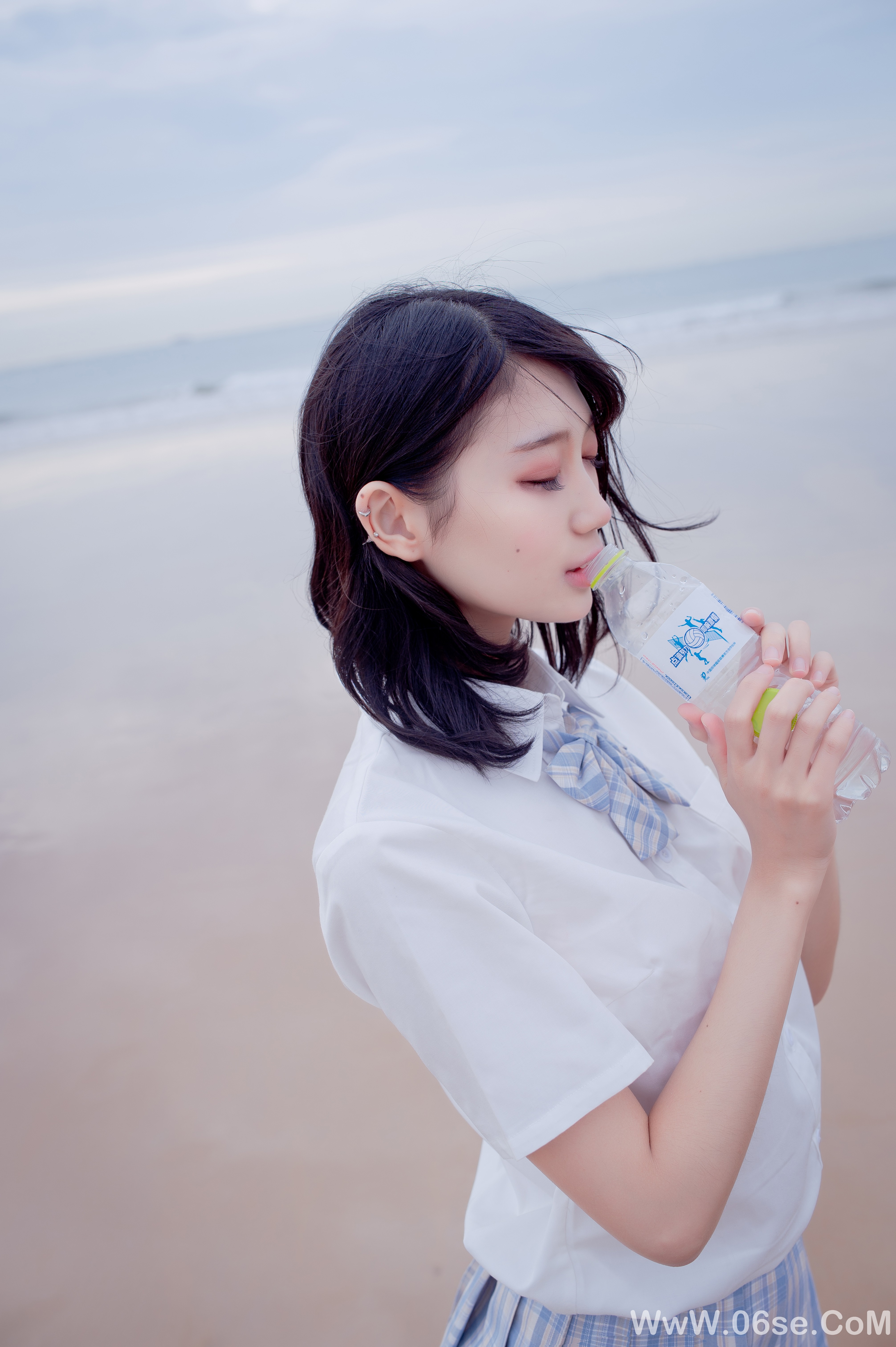 图片[12]-美女美图丨清新靓丽海边jk美女-六色网