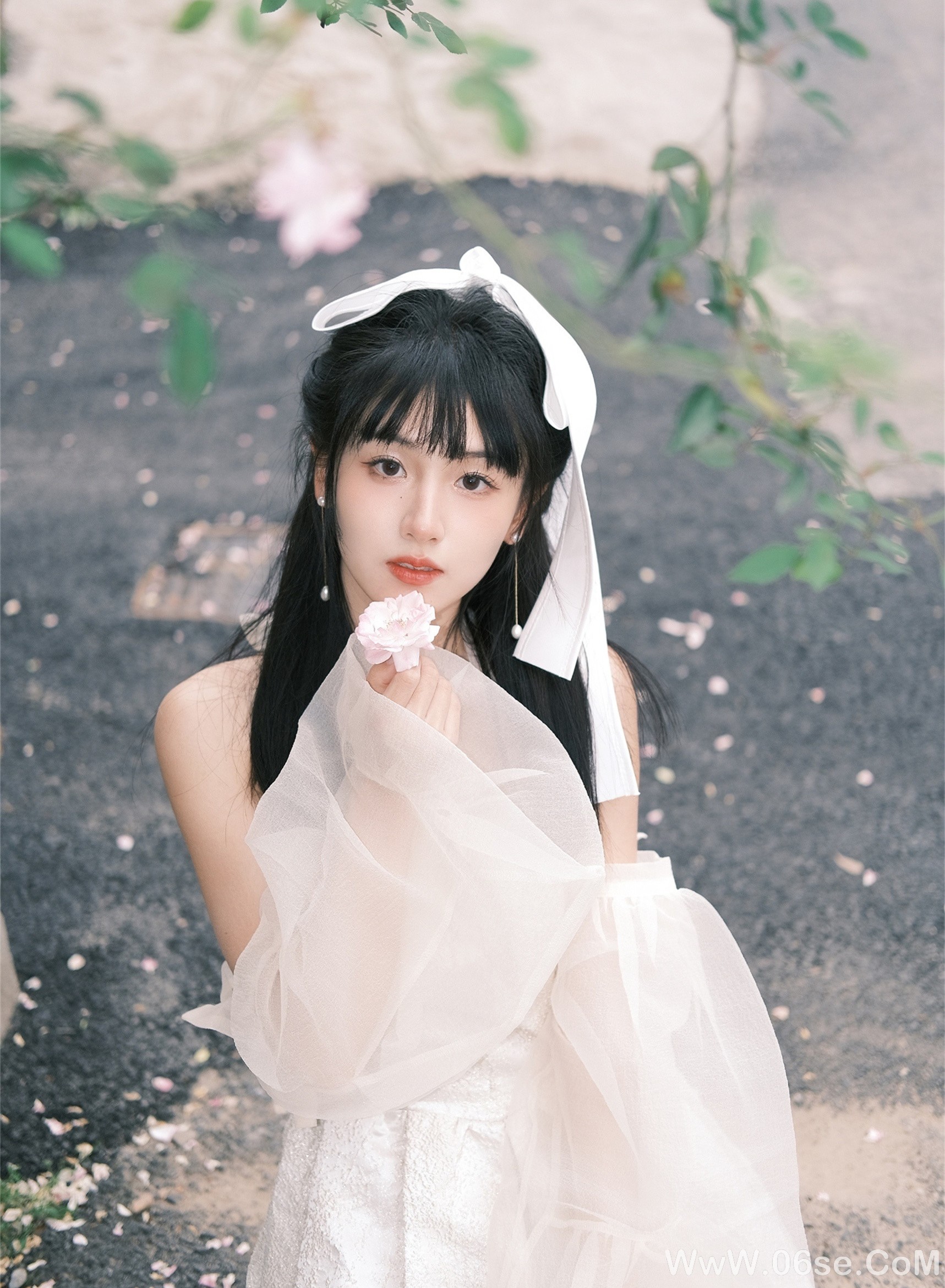 图片[6]-清纯美女丨美若花仙，惊艳眼球！-六色网