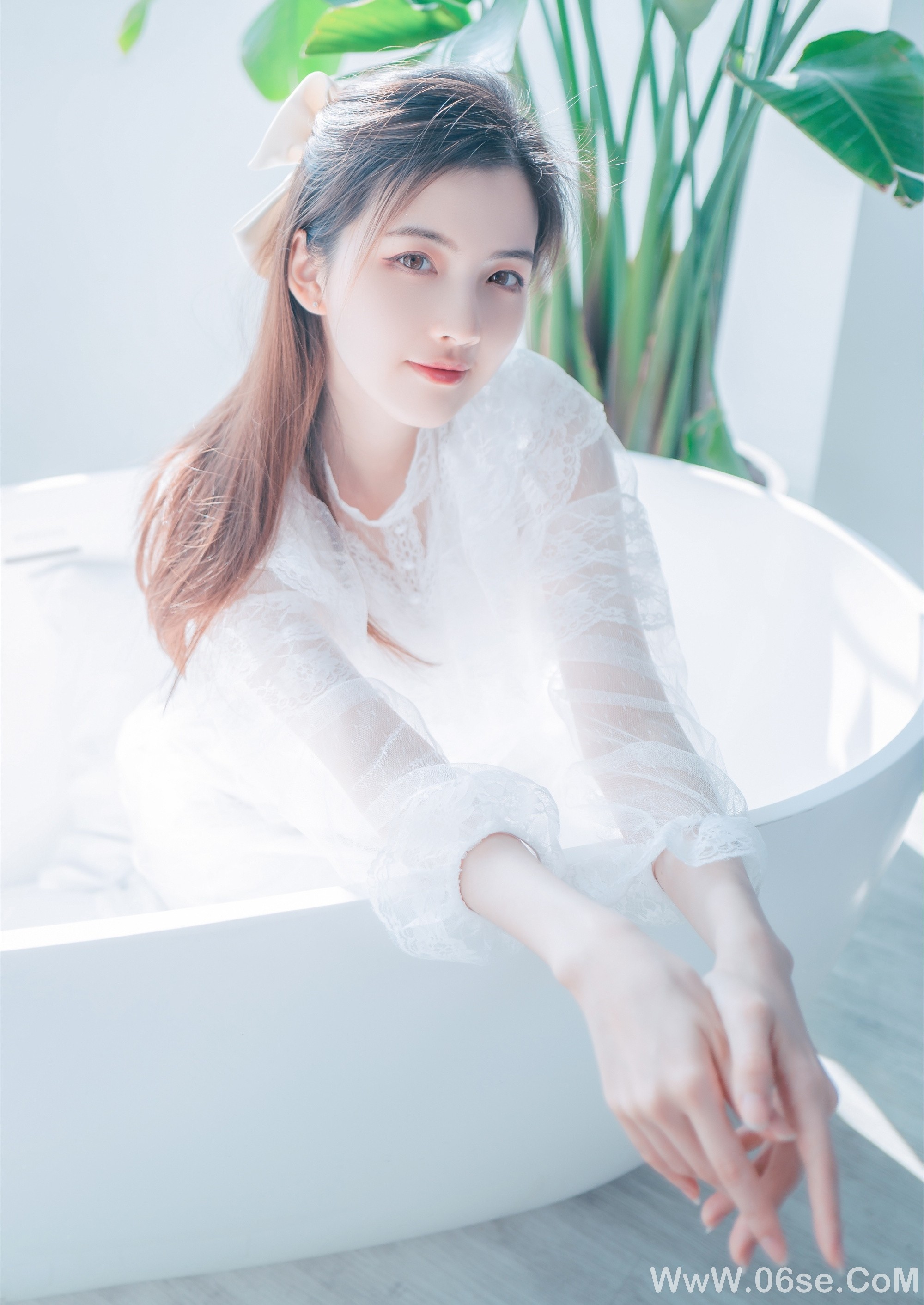 图片[20]-清纯美女丨清新素雅的美女-六色网