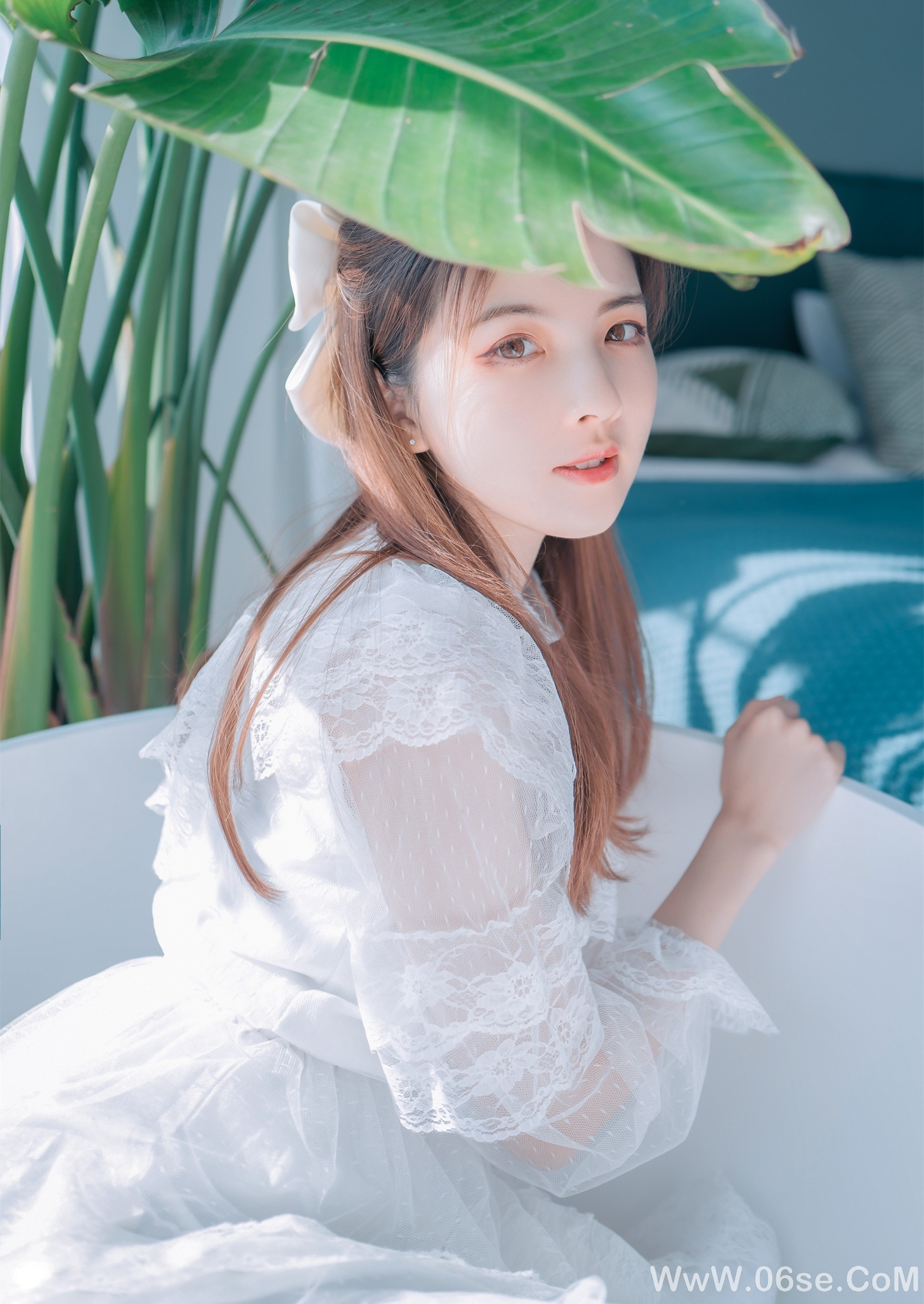 图片[3]-清纯美女丨清新素雅的美女-六色网
