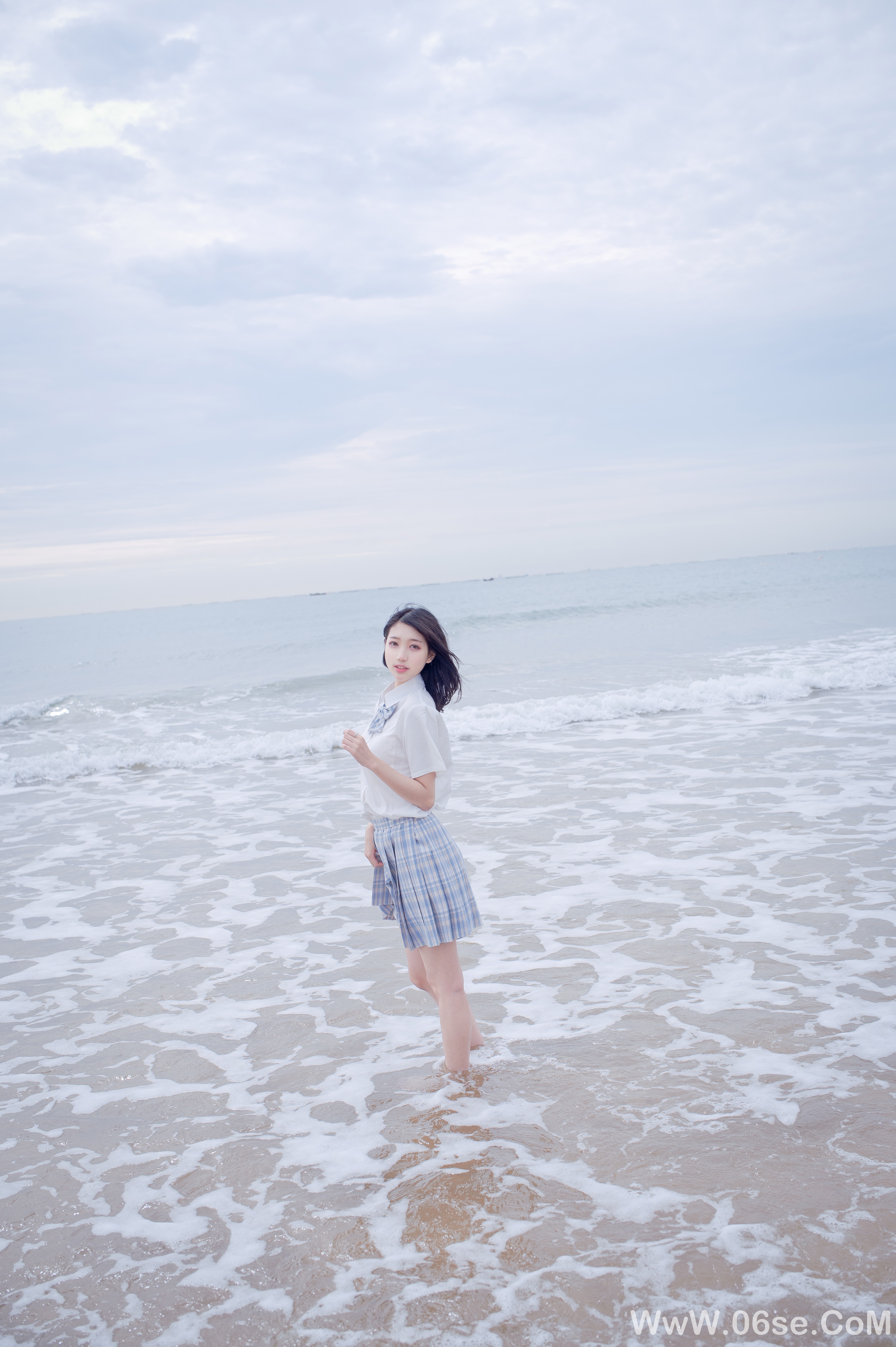 图片[11]-美女美图丨清新靓丽海边jk美女-六色网