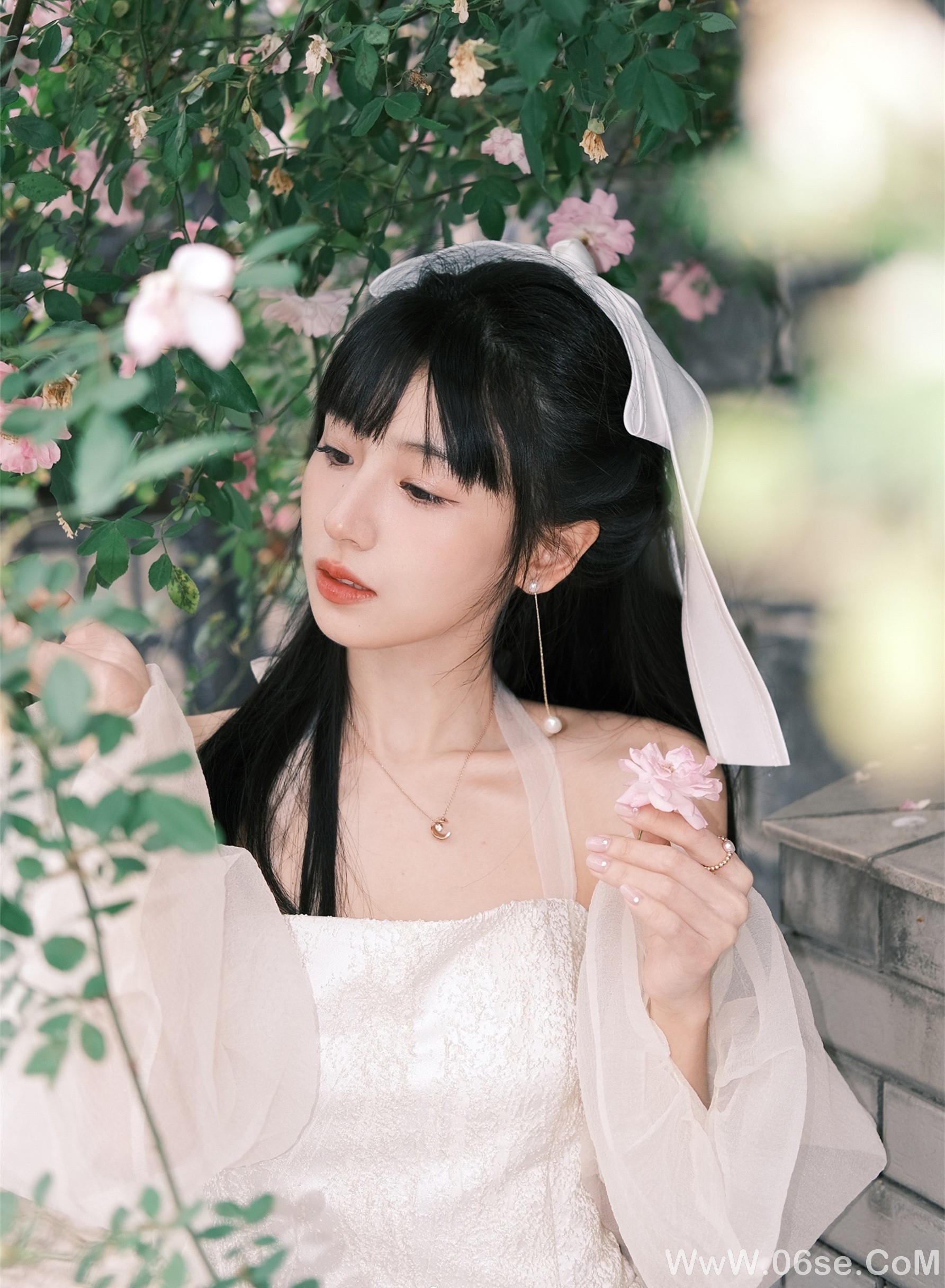 图片[11]-清纯美女丨美若花仙，惊艳眼球！-六色网