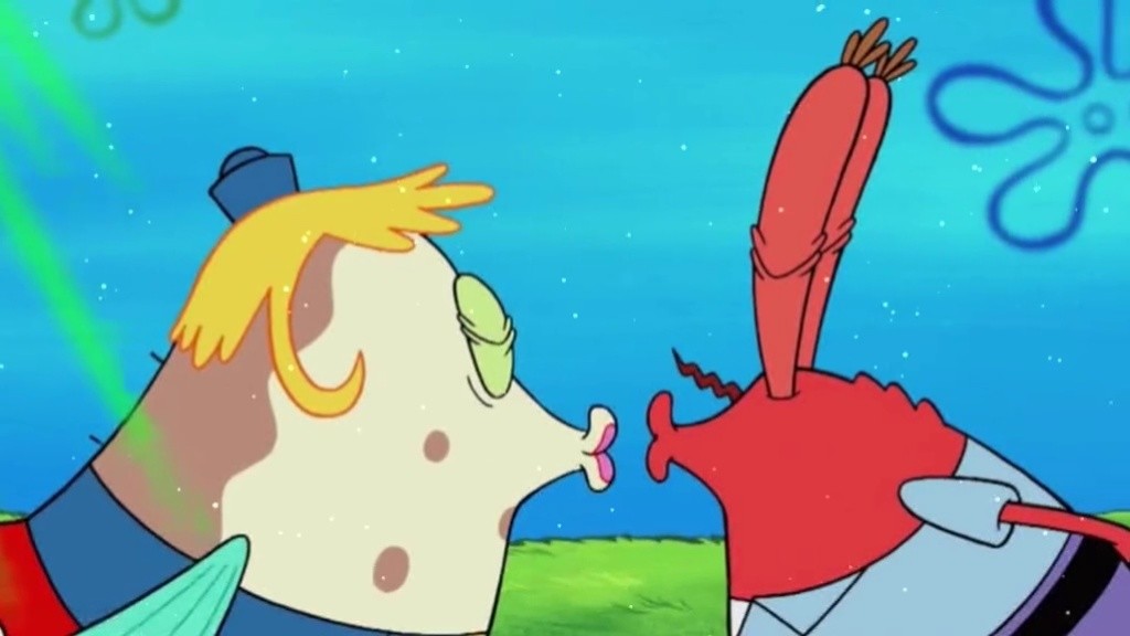 泡芙阿姨 我可以啾咪你一下吗?#海绵宝宝#歌曲有点想你