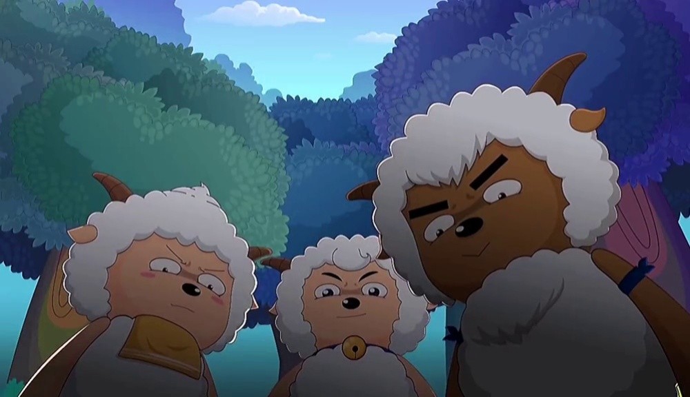 草原三剑客,势不可挡#喜羊羊与灰太狼  #大雨还在下  #歌手高夫