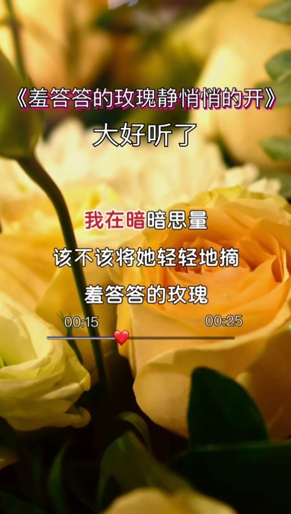 羞答答的玫瑰靜悄悄的開 #孟庭葦 #經典歌曲