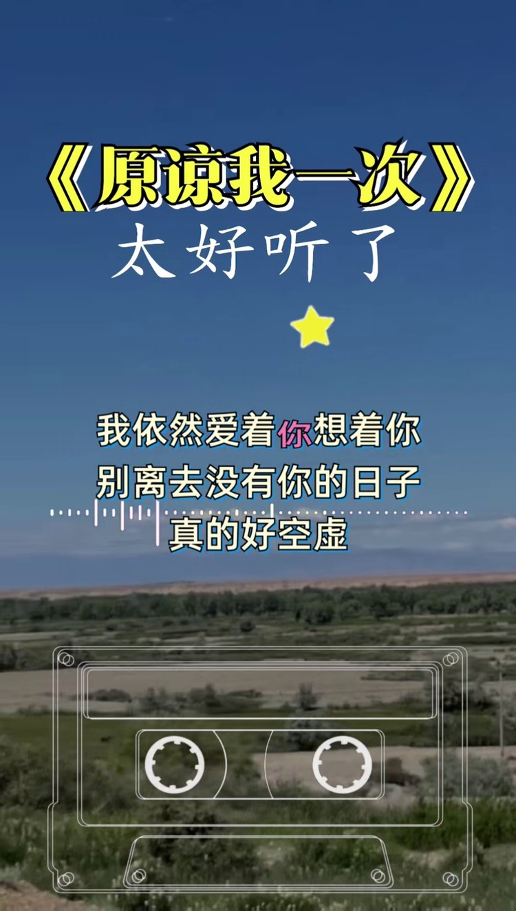 原谅我这一次#欢子 #伤感歌曲