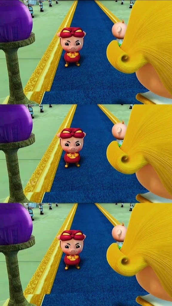 电视版14年的猪猪侠进化史,建模逐渐. #猪猪侠