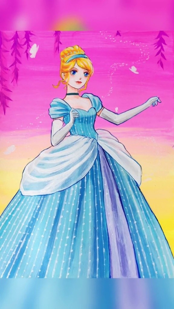 画画 #灰姑娘 #新学期向光成长