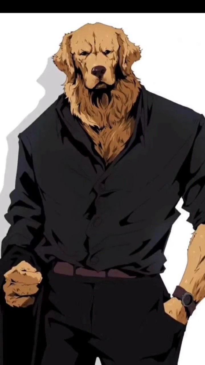 兽人#壁纸 #西装