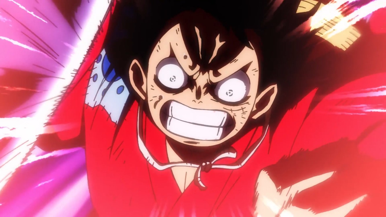 海贼王路飞霸气释放名场面,一次看爽,感受一下经费的燃烧!