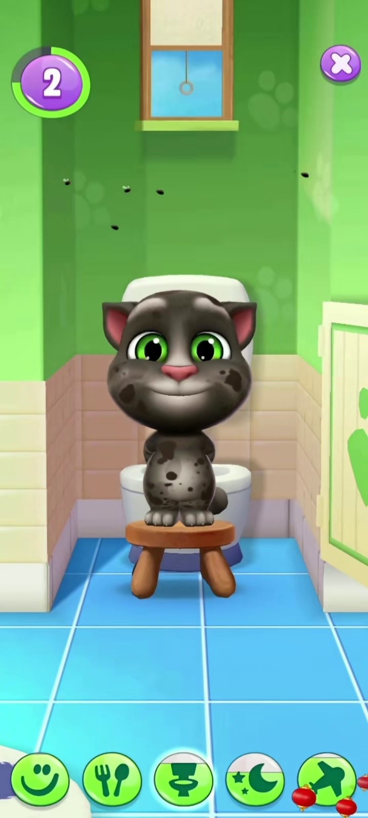 汤姆猫洗澡澡了#汤姆猫 #儿歌#动画