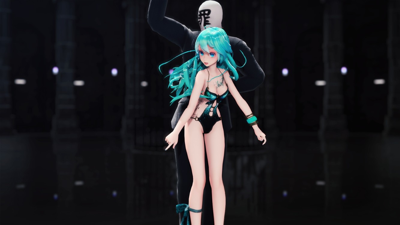 【mmd】初音×罪袋