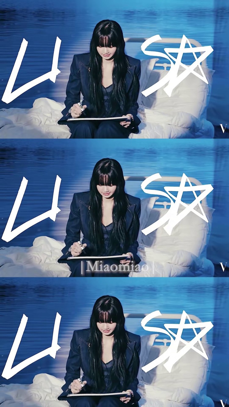 四闺女不同风格的签名#lisa #jisoo#rosé#jennie  #歌曲以梦为马